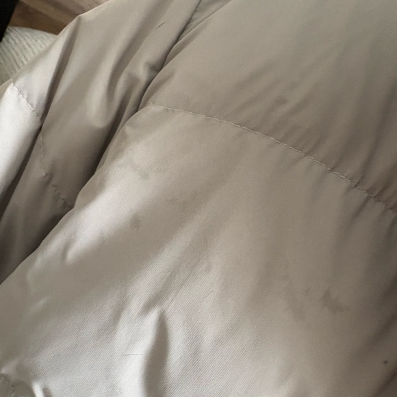 Aritzia Puffer Bomber Jacket in Light Taupe - Picture 2 of 7